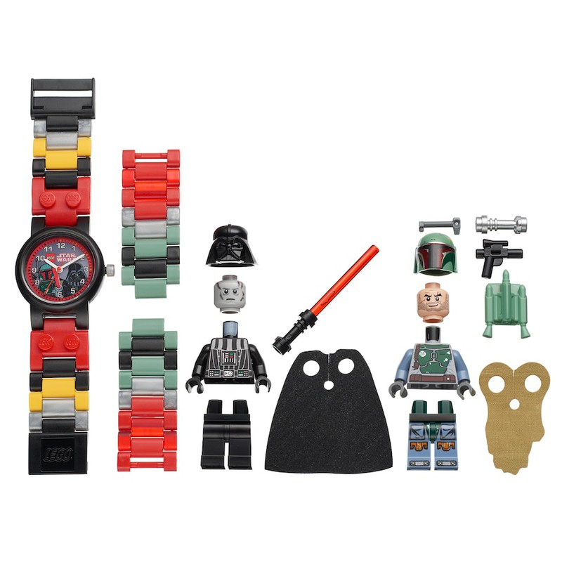 LEGO Clocks and Watches Darth Vader and Boba Fett Buildable Watch with Toy (5005212-1)