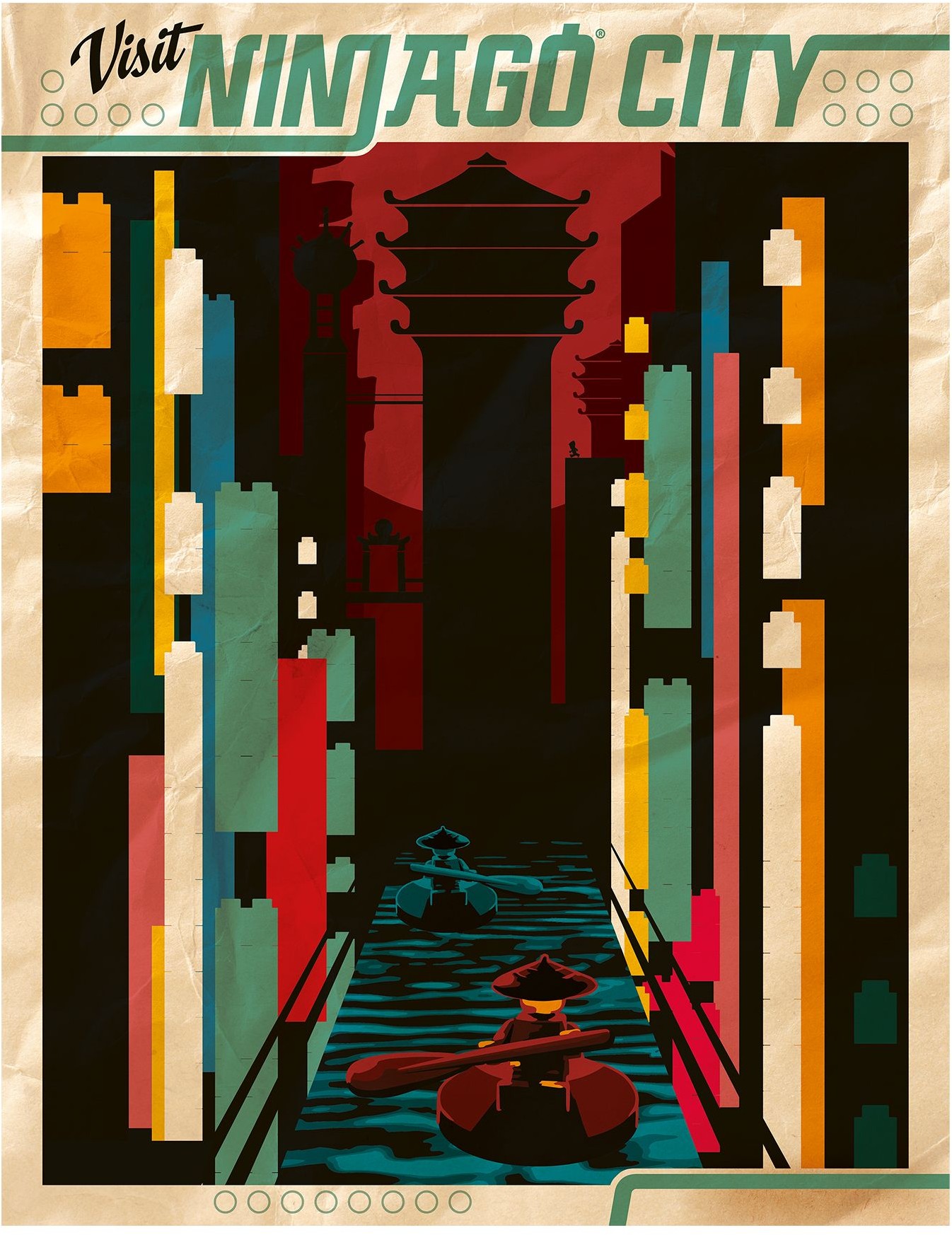 LEGO Posters and Art Prints Visit Ninjago City Poster (5005431-1)