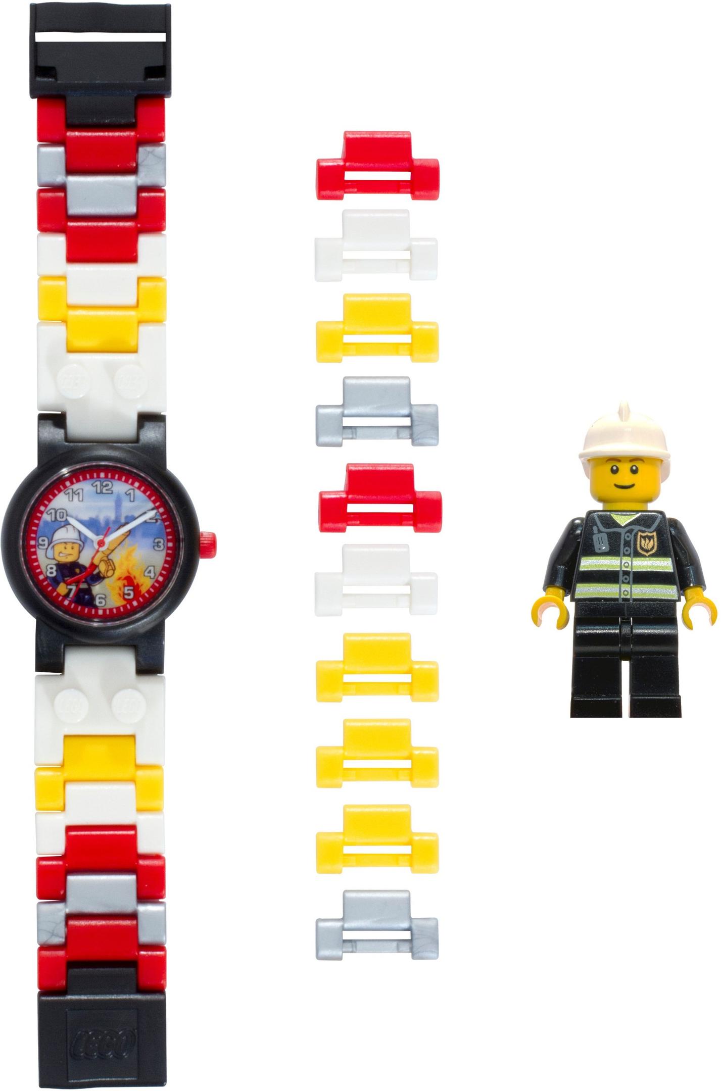 LEGO Clocks and Watches Fireman Buildable Watch with Toy (5005609-1)