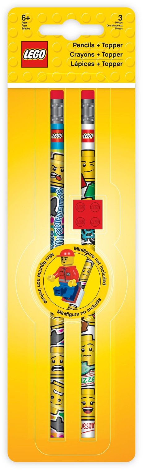 LEGO Stationery and Office Supplies Pencils + Topper (5005625-1)