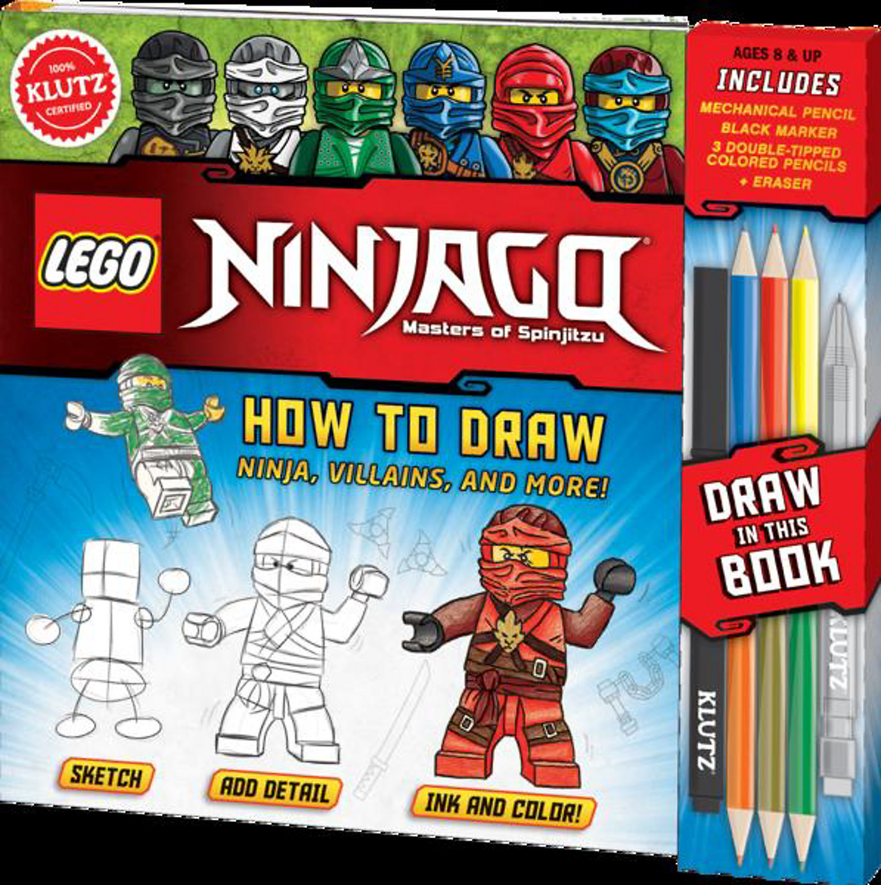 LEGO Activity Books Ninjago: How to Draw Ninjas, Villains, and More! (5005631-1)