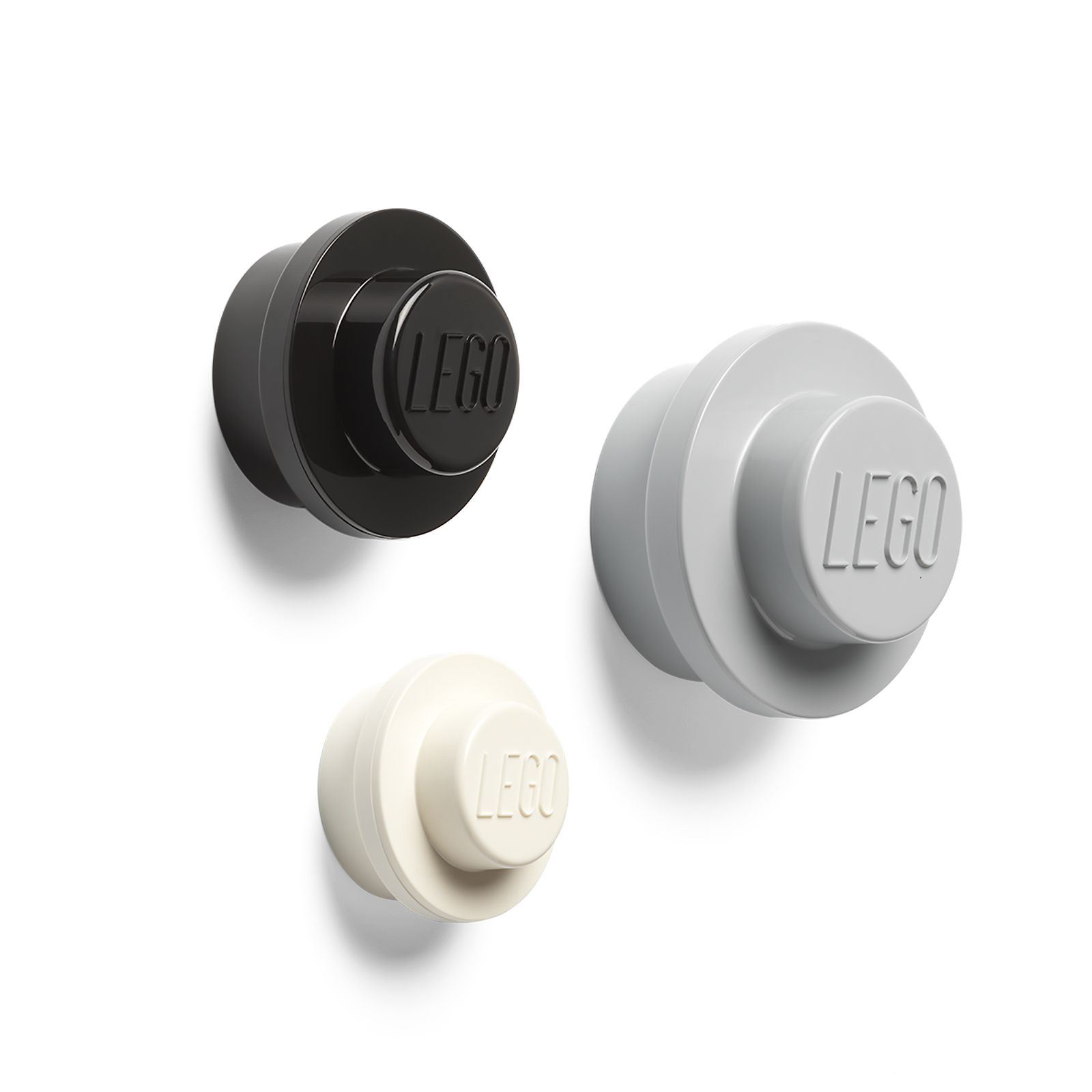 LEGO Houseware Wall Hanger Set (White/Black/Light Bluish Gray) (5005893-1)
