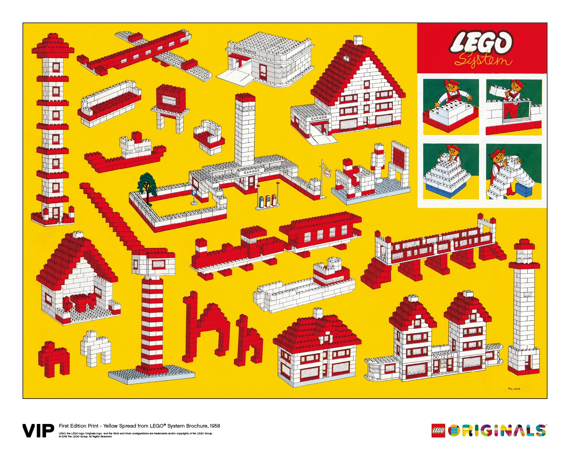 LEGO LEGO Originals Yellow Spread LEGO System Brochure 1958 (5006005-1)