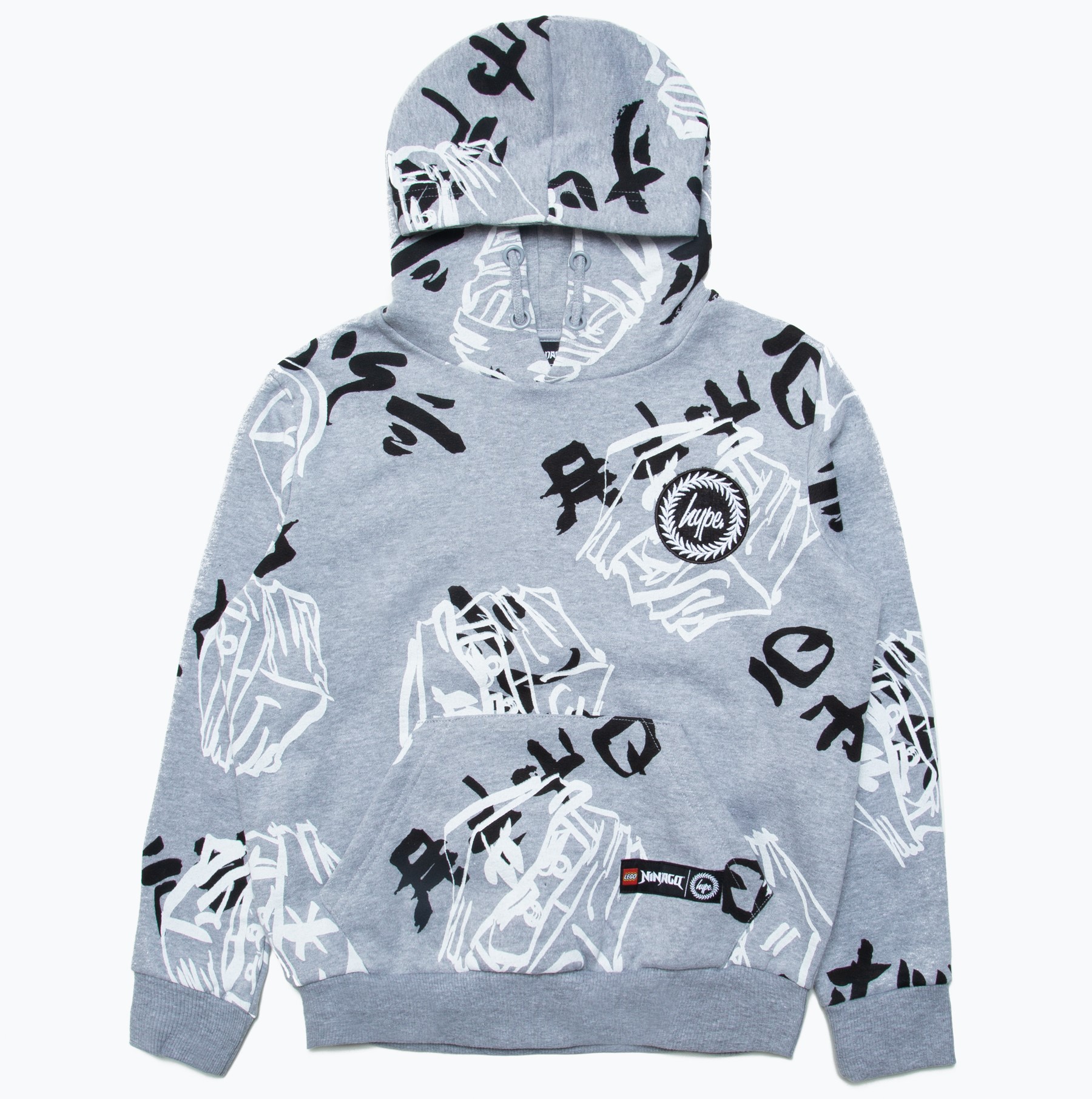 LEGO Gear HYPE X LEGO NINJAGO Grey Just Hype Faces Pullover Hoodie (5006227-1)