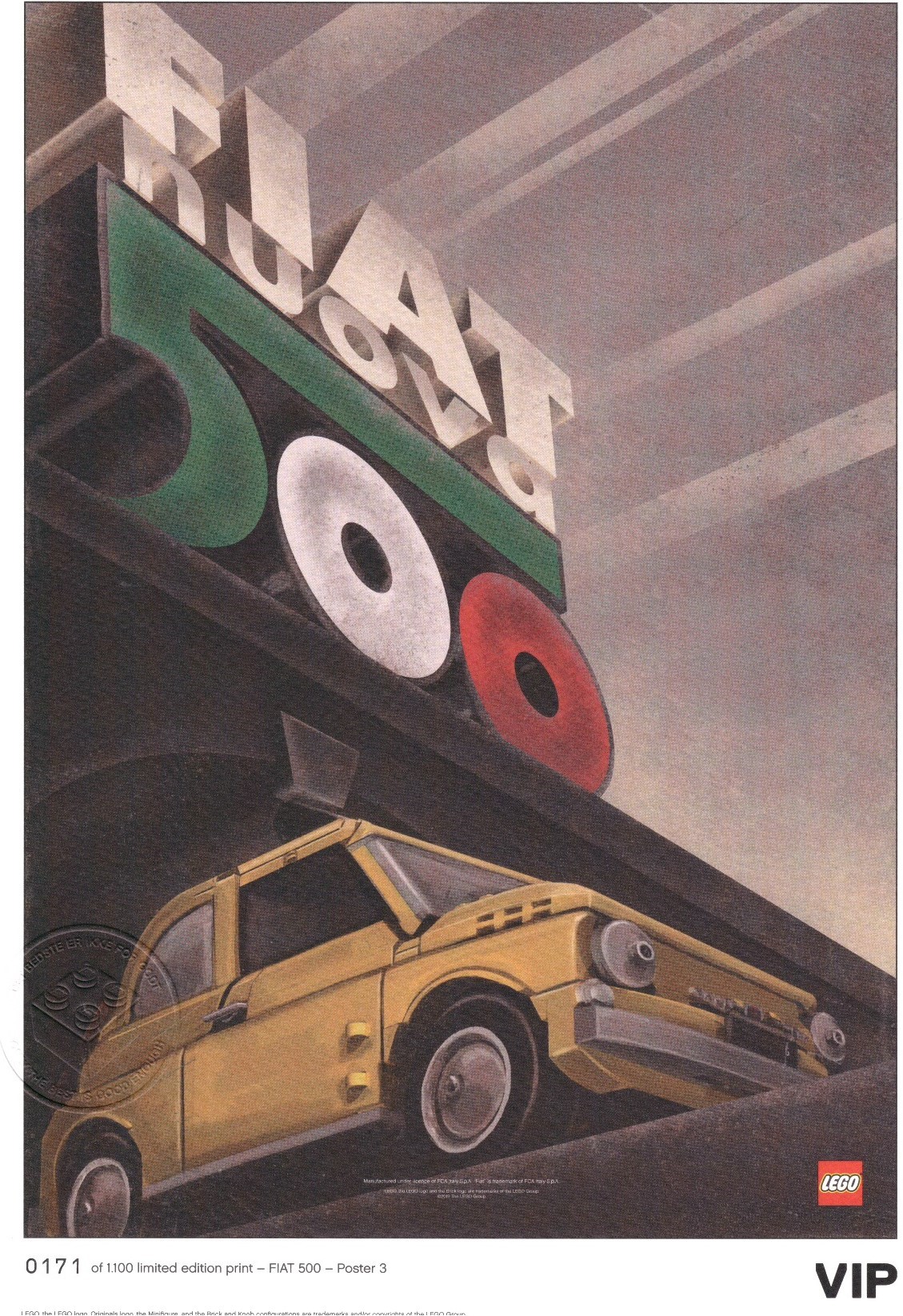 LEGO Posters and Art Prints Fiat Art Print: "Nuova Italia" (5006305-1)