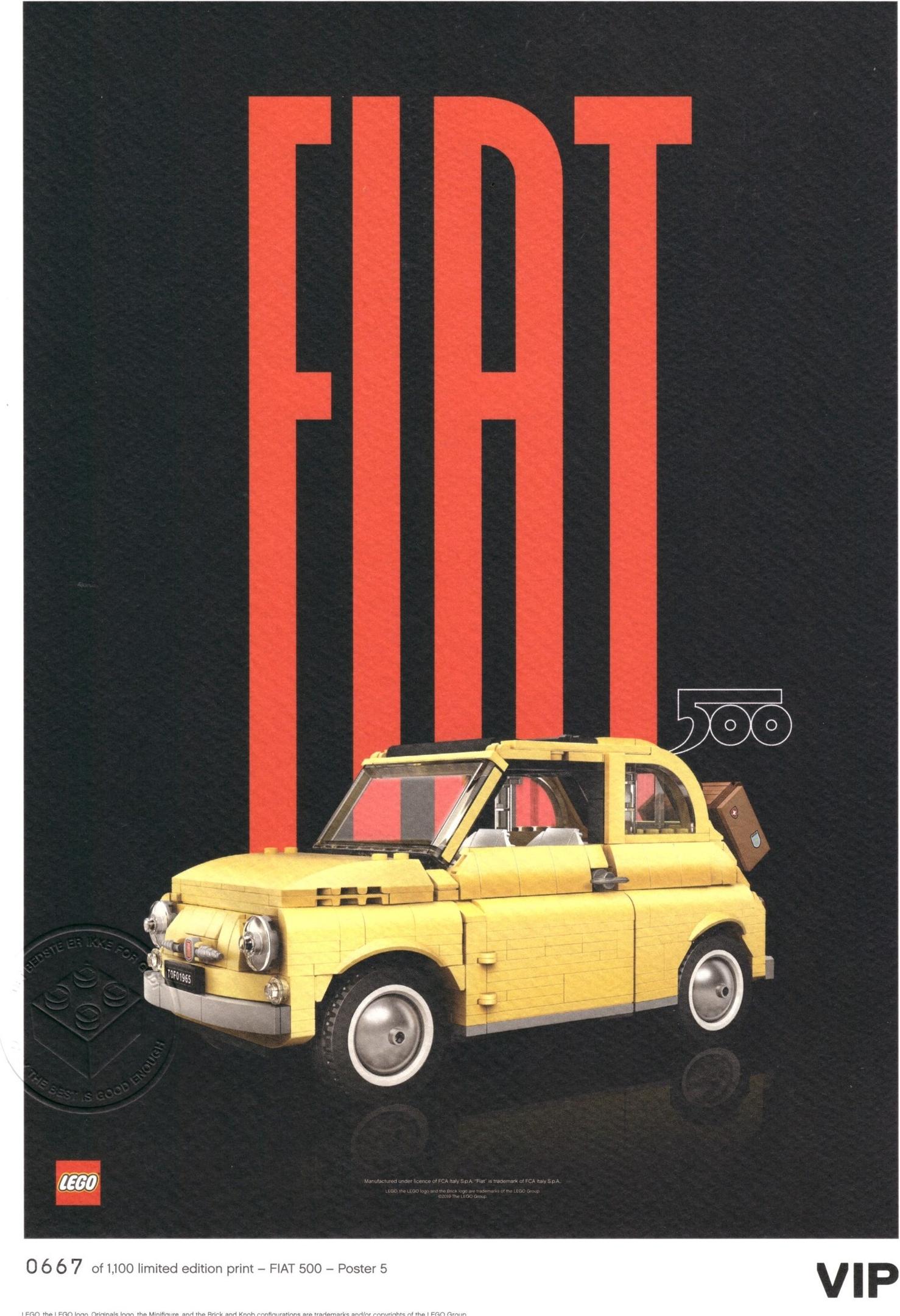 LEGO Posters and Art Prints Fiat Art Print: "Modern" (5006307-1)