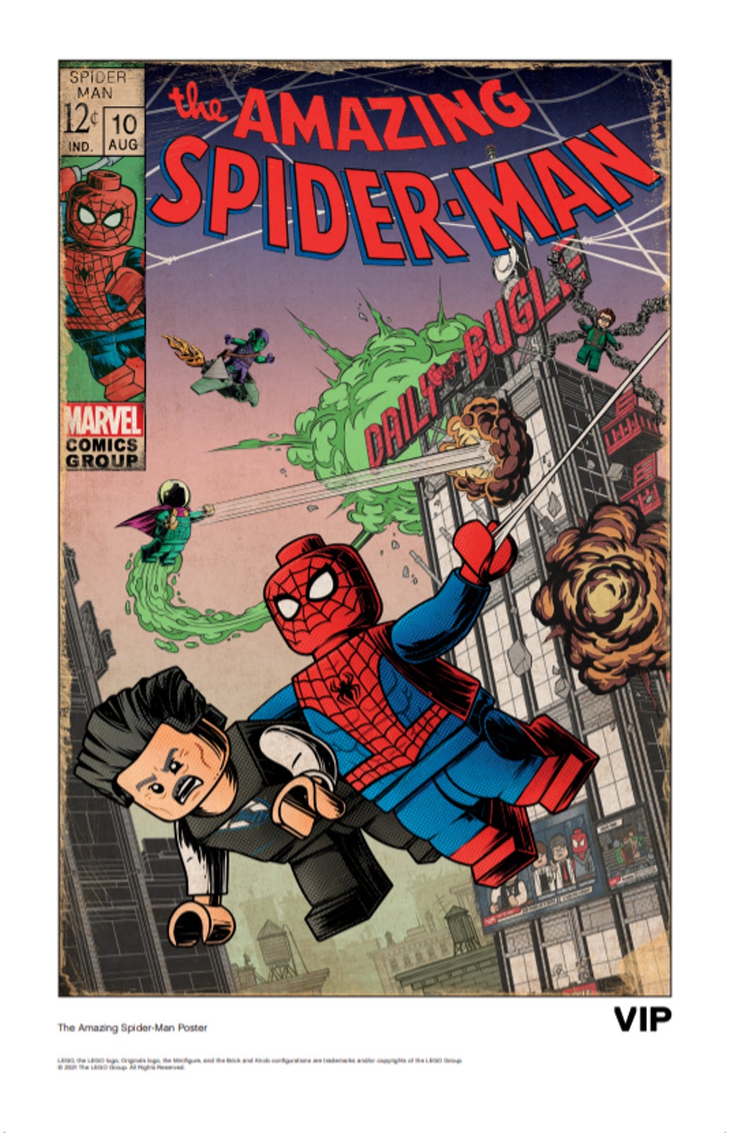 LEGO Posters and Art Prints Spider-Man Comic Print (5007043-1)