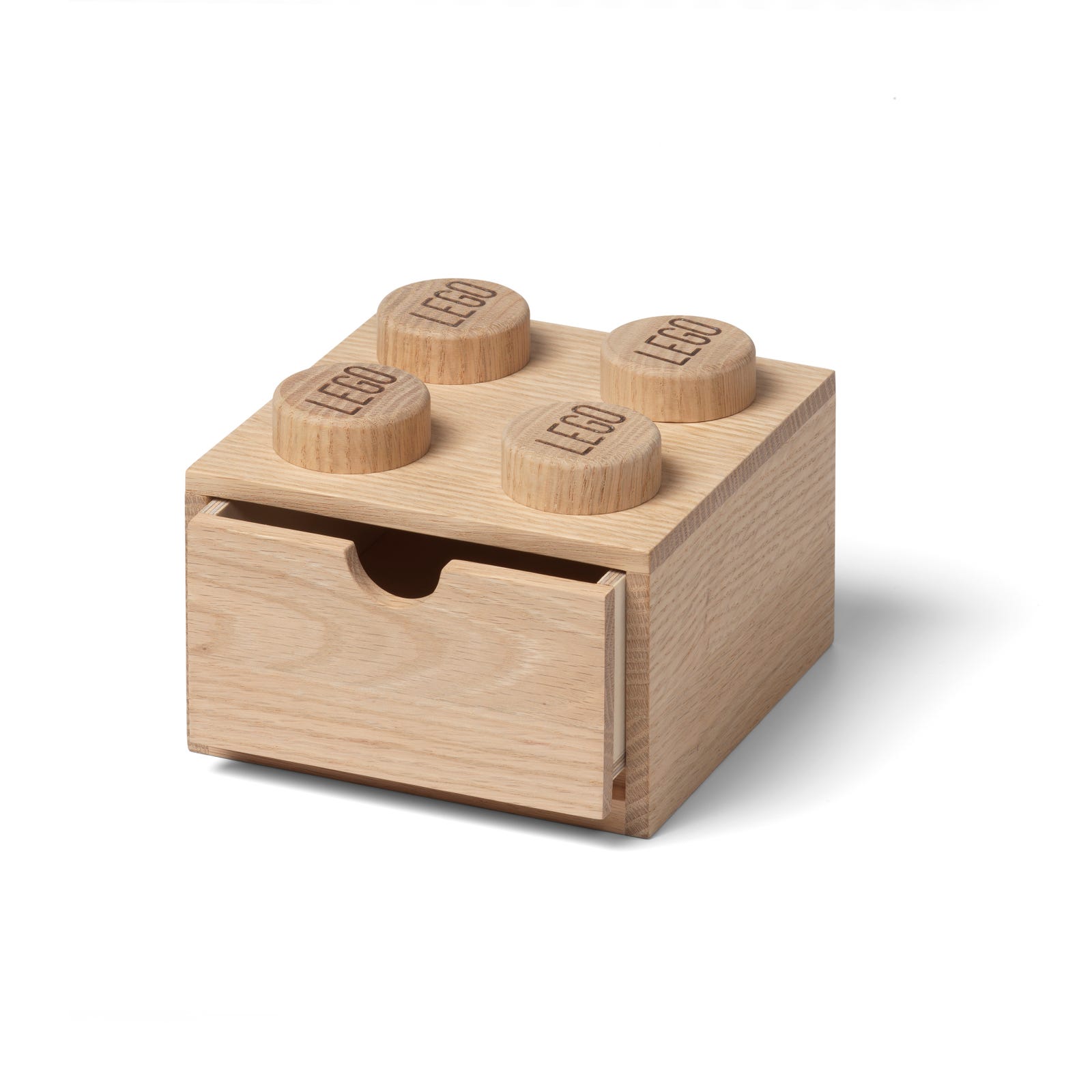 LEGO Storage Wooden Desk Drawer 2 x 2 (Light Oak) (5007113-1)