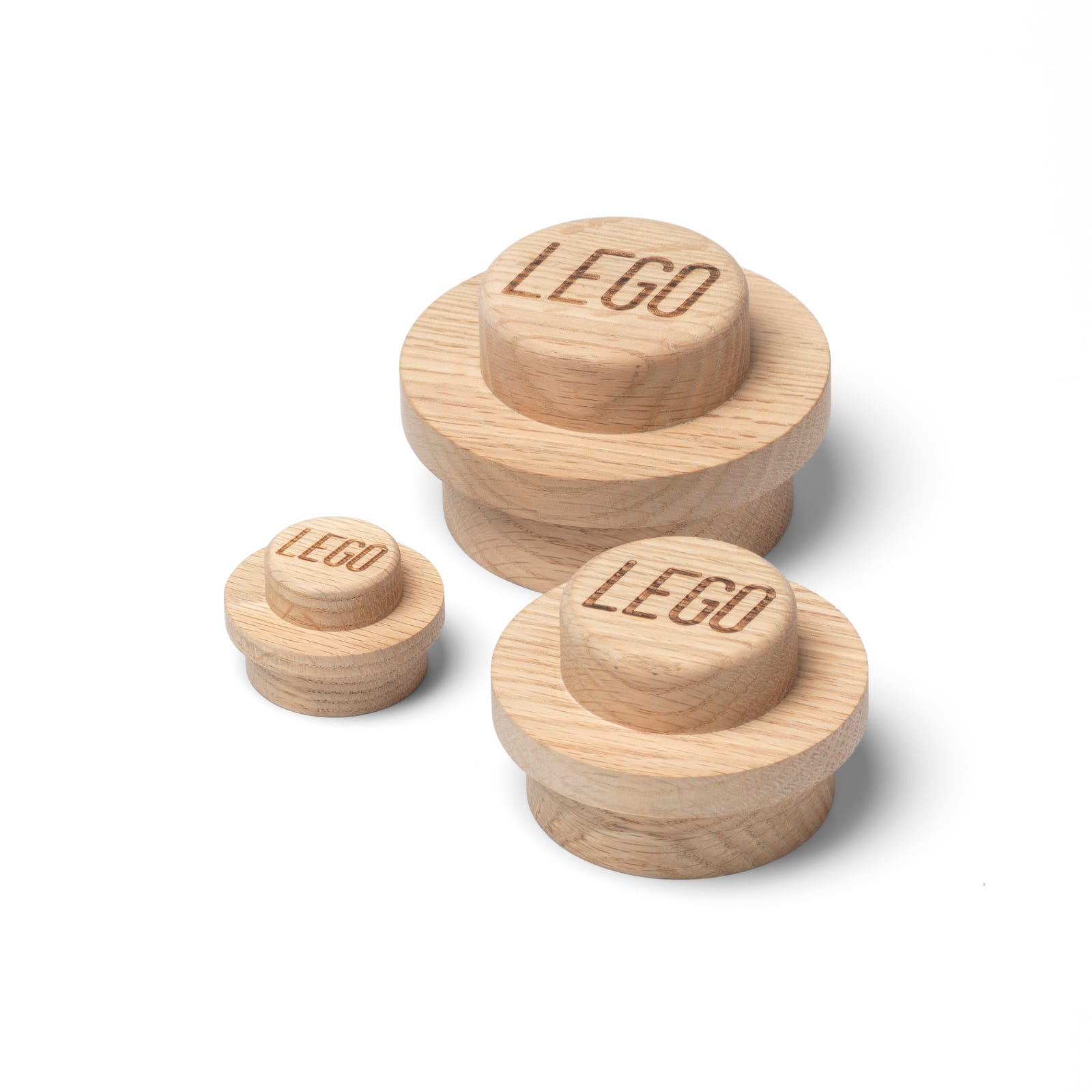 LEGO Houseware Wooden Wall Hanger Set (Light Oak) (5007114-1)