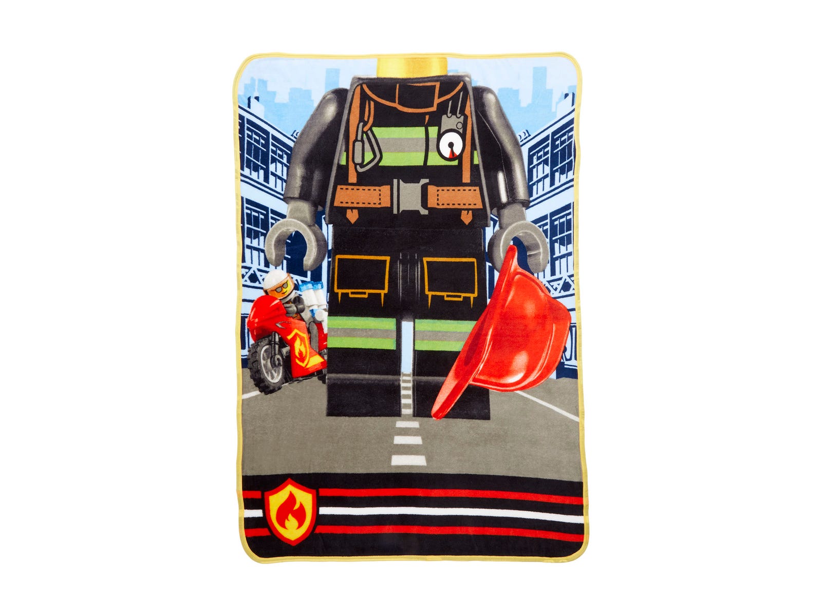 LEGO Houseware City Fire Chief Plush Throw (5007181-1)