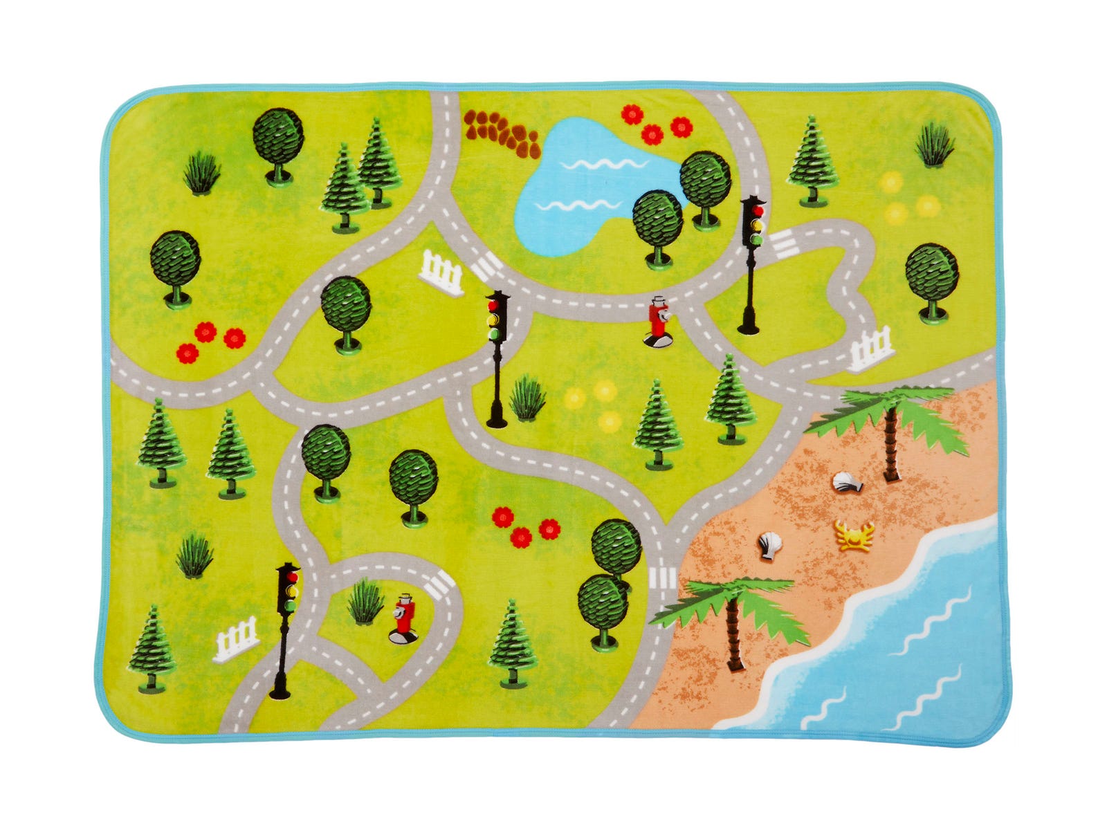 LEGO Houseware City Town Map Plush Throw (5007182-1)