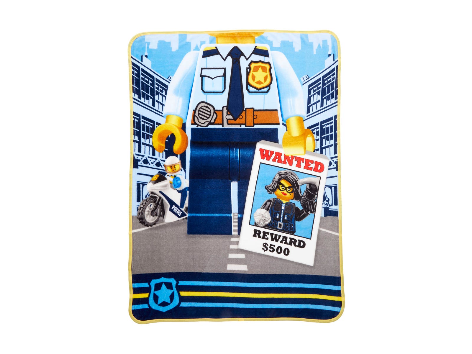 LEGO Houseware City Police Plush Throw (5007183-1)