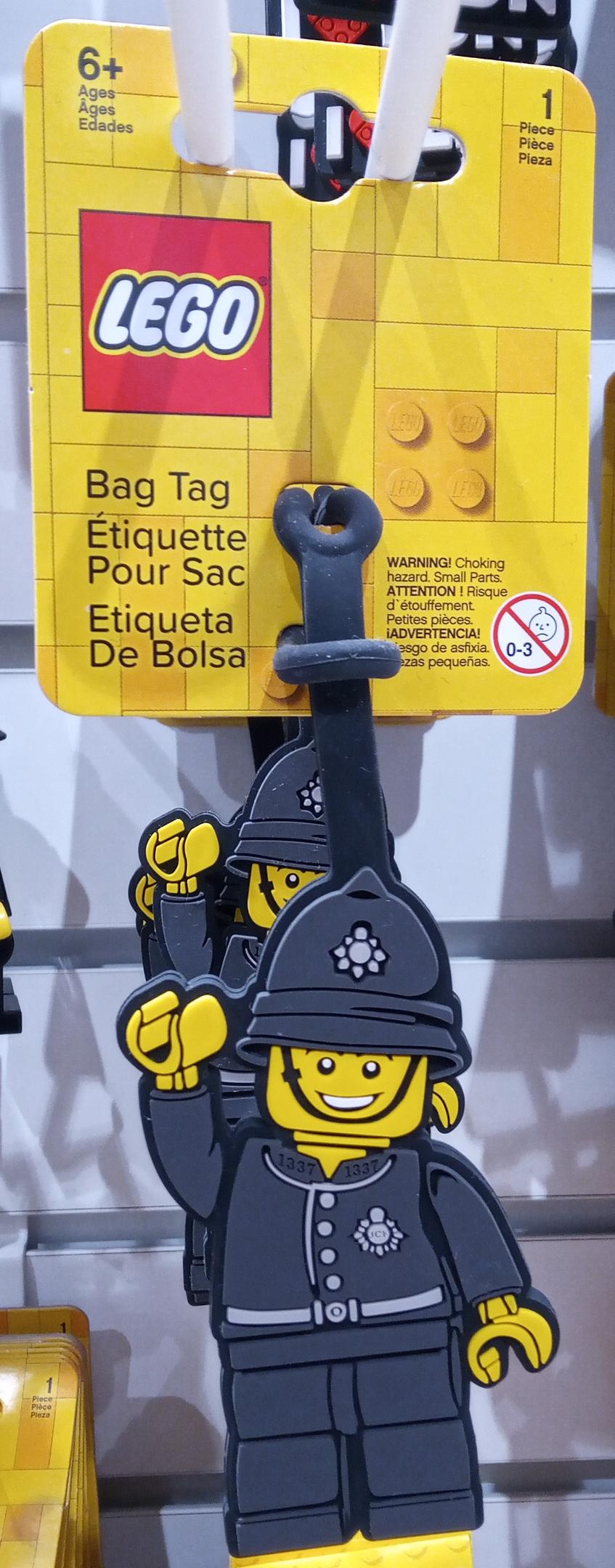 LEGO Bag and Luggage Tags UK Policeman Bag Tag (5007260-1)