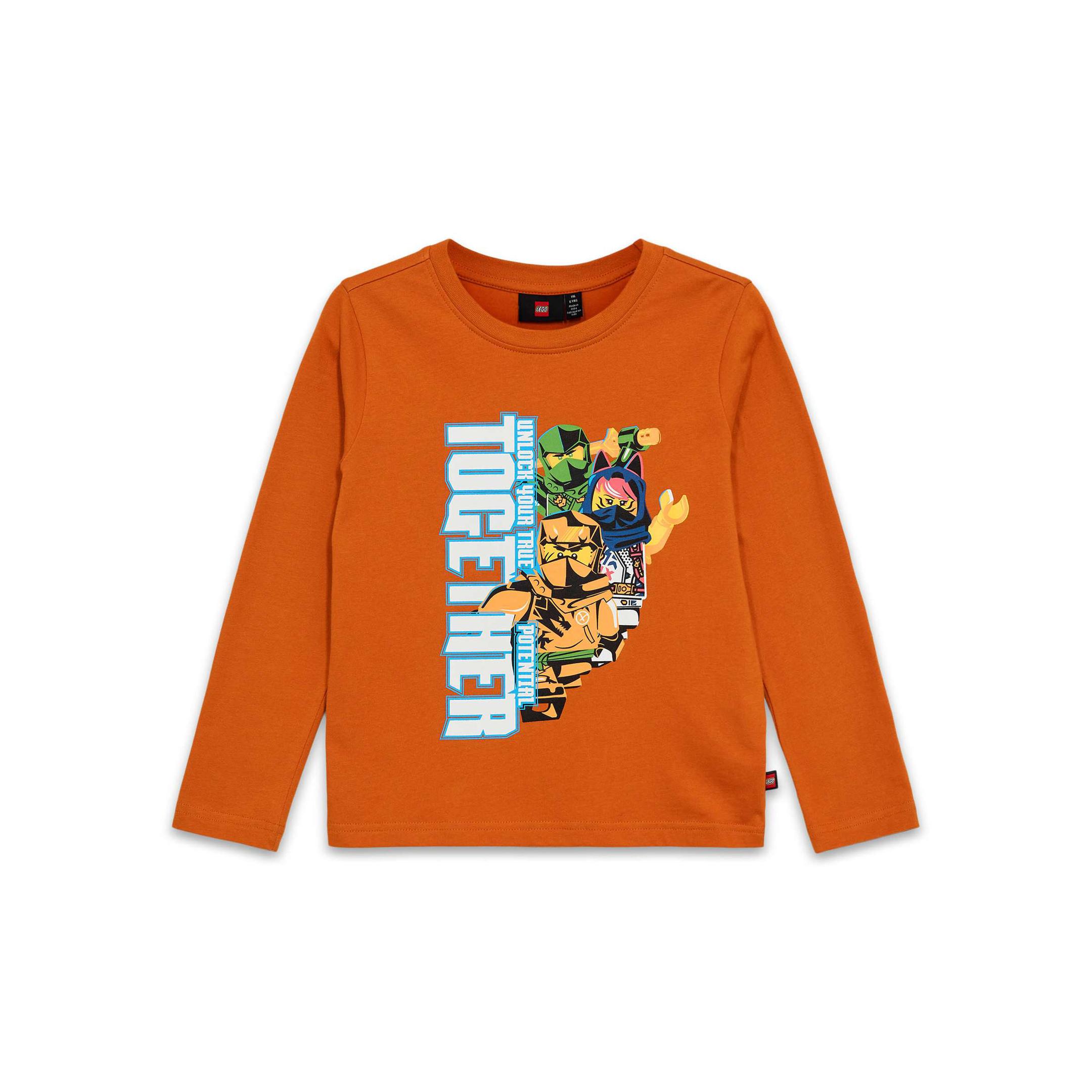 LEGO Gear Ninjago Long-Sleeve T-Shirt – Dark Orange (5009134-1)
