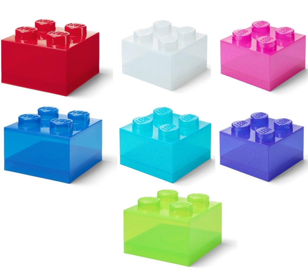LEGO Storage Brick Shaped Storage Box 2 x 2 (5009339-1)