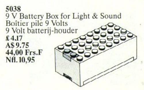 LEGO Service Packs 9V Battery Box (5038-1)