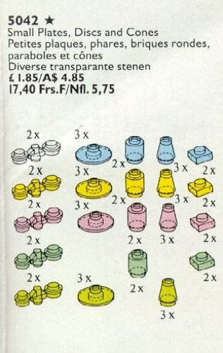 LEGO Service Packs Space Light and Radar Plates, Disks, Cones (5042-1)