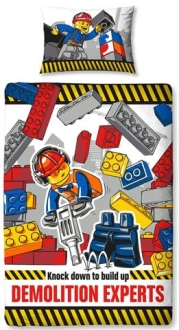 LEGO Houseware City Demolition Experts Duvet Set (5055285385866-1)