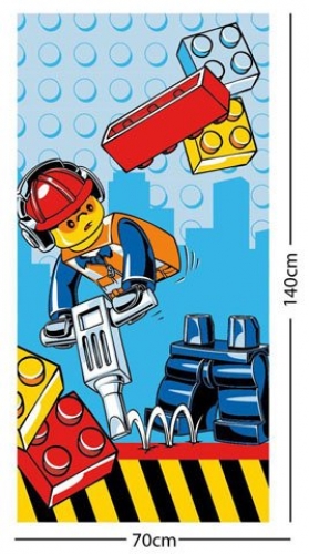 LEGO Houseware City Construction Beach Towel (5055285389574-1)