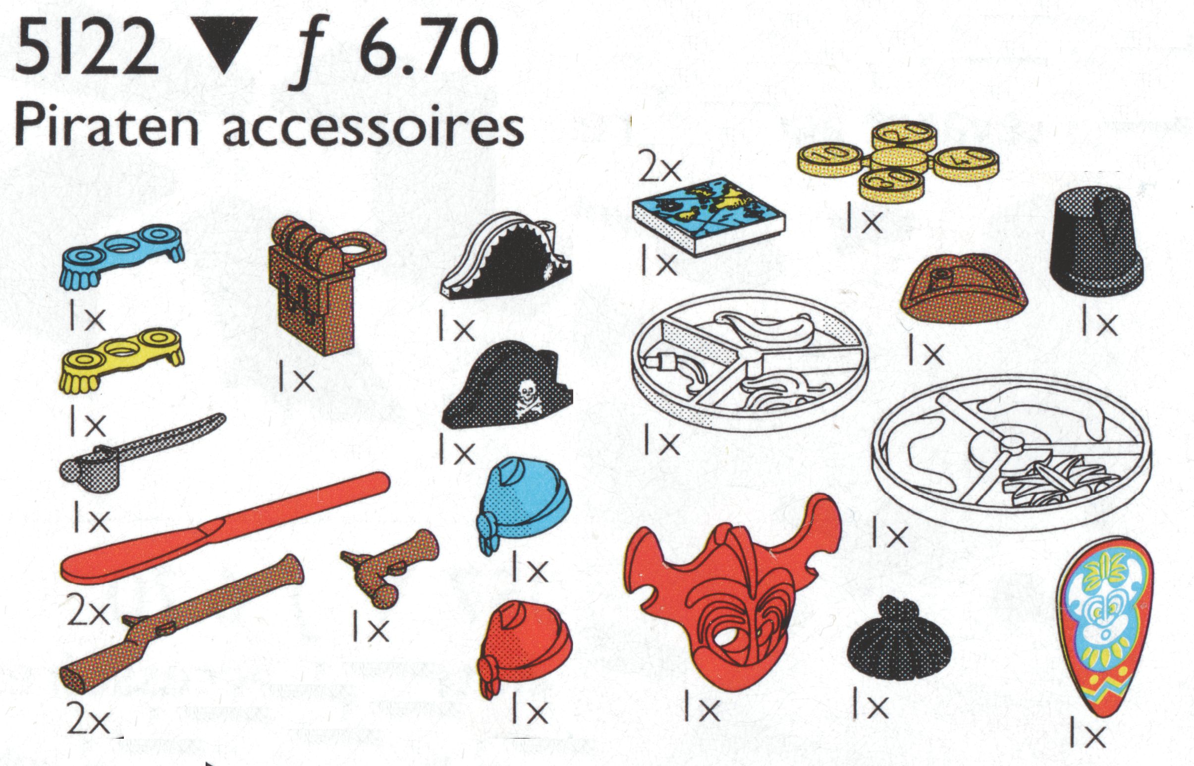 LEGO Service Packs Pirate Accessories (5122-1)