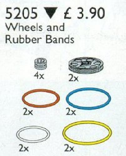 LEGO Technic Pulleys and Rubber Belts (5205-1)