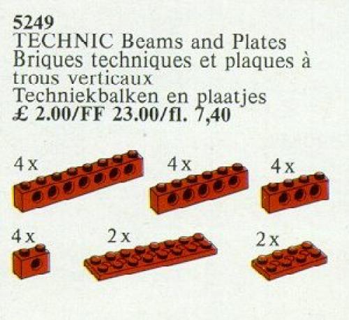 LEGO Technic TECHNIC Beams and Plates [Red] (5249-1)