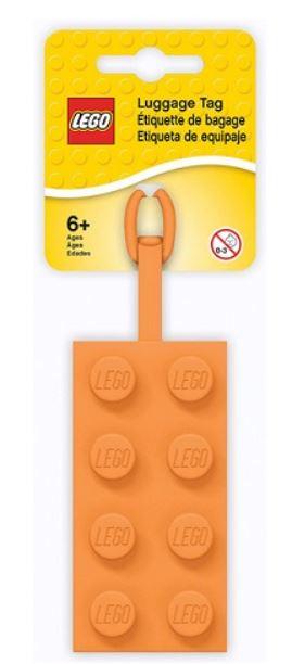 LEGO Bag and Luggage Tags Orange Brick Luggage Tag (52608-1)