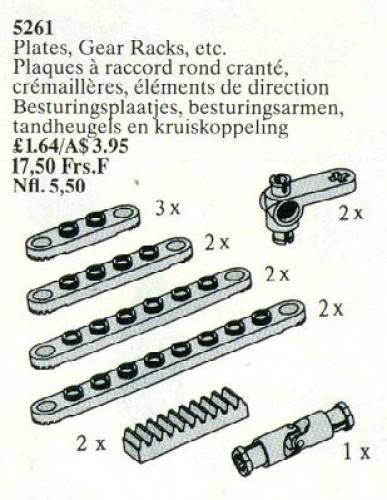 LEGO Technic Plates, Gear Racks, etc. (5261-1)