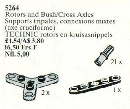 LEGO Technic Rotors and Bush/Cross Axles (5264-1)