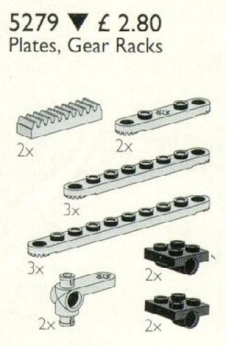LEGO Technic Plates, Gear Racks (5279-1)