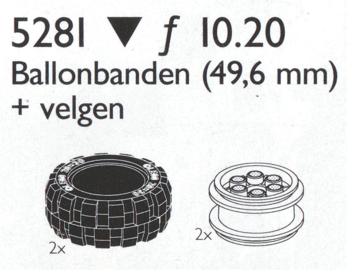 LEGO Technic Balloon Tires Medium (5281-1)