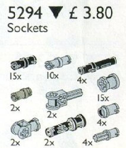 LEGO Technic Toggle Joints & Connectors / Pegs, Bushings, & Couplers (5294-1)