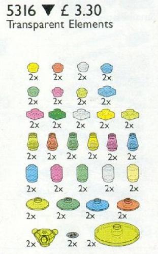 LEGO Service Packs Transparent Elements (5316-1)