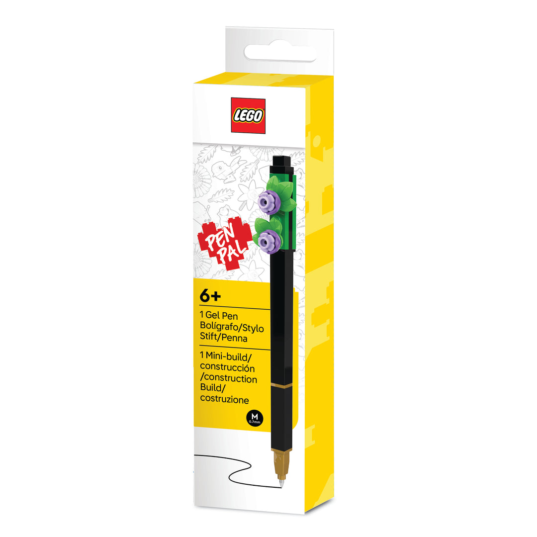 LEGO Stationery and Office Supplies Pen Pal Gel Pen with Botanicals Mini-Build (Lavendar) (53701-1)