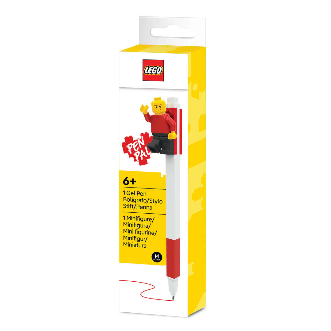 LEGO Stationery and Office Supplies Pen Pal Gel Pen with Minifigure (Red) (53704-1)