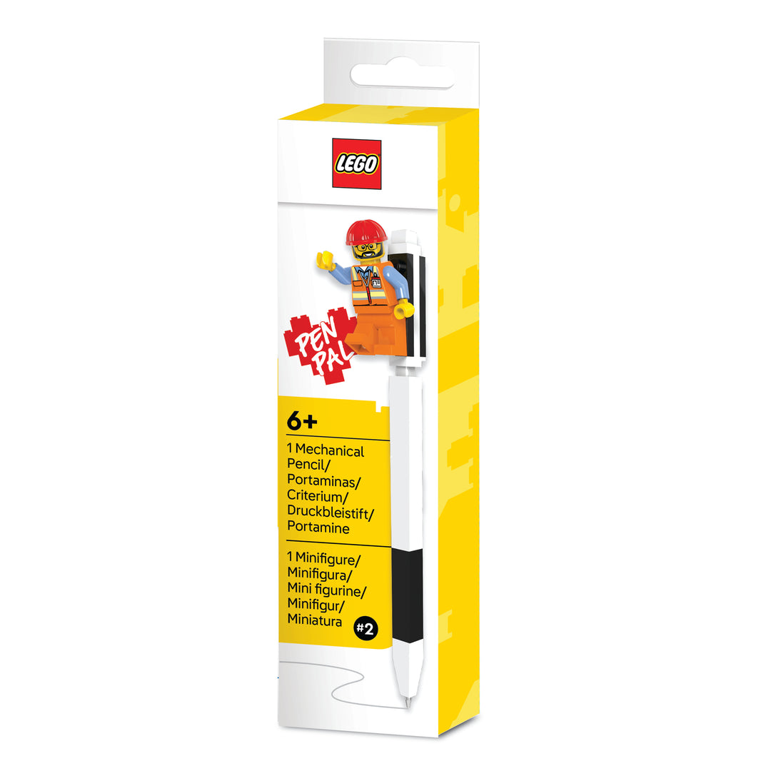 LEGO Stationery and Office Supplies Pen Pal Mechanical Pencil with Construction Worker Minifigure (53705-1)