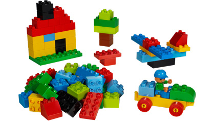 LEGO Basic Set Large Brick Box - Green Plate (5380-2)