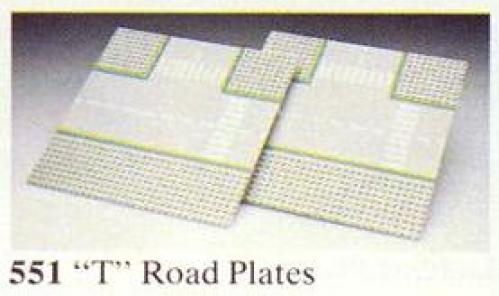 LEGO Classic Town T Road Plates (551-1)