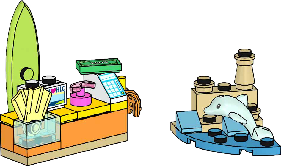 LEGO Friends Surfing with Dolphin (562304-1)