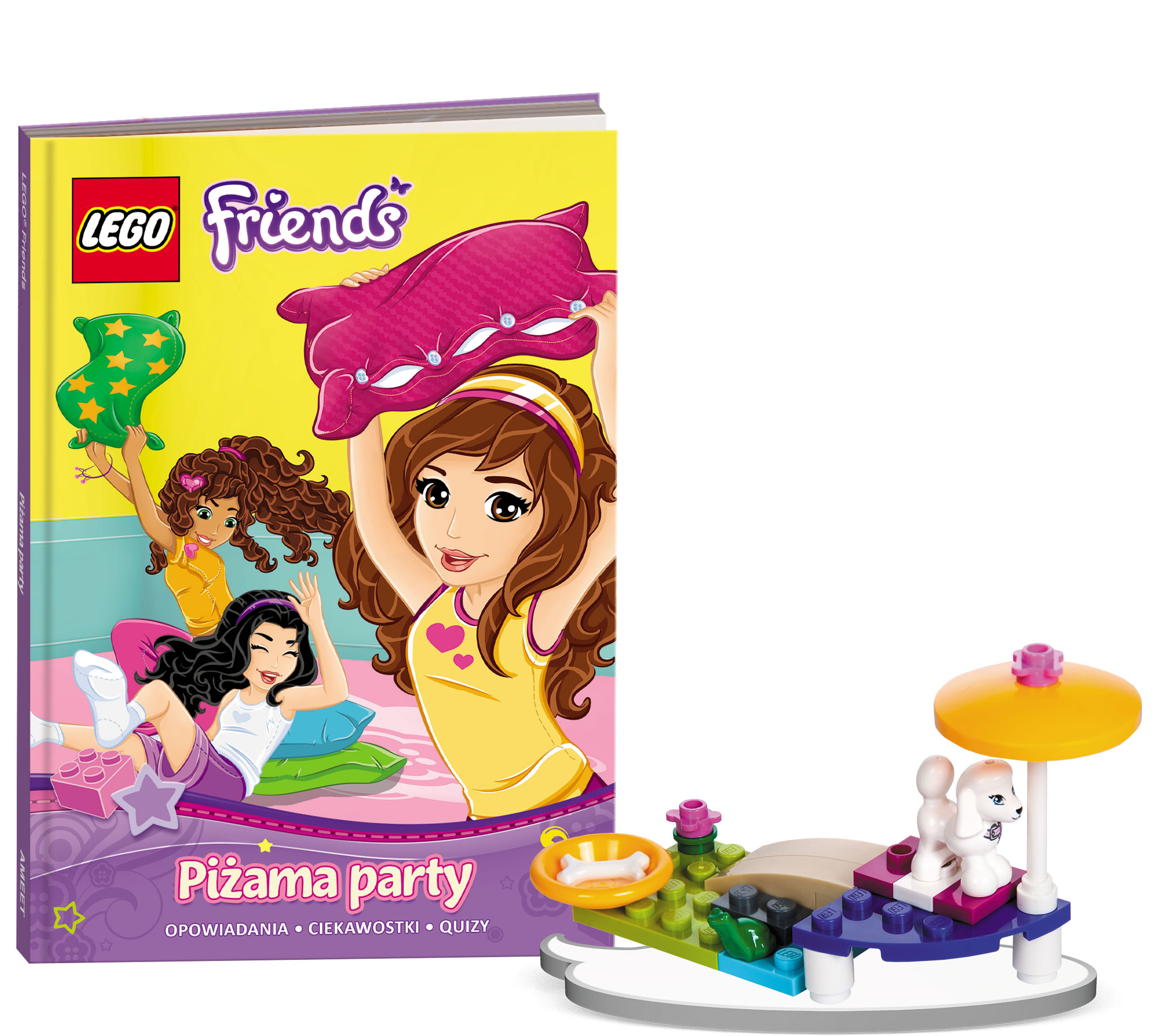 LEGO Activity Books with LEGO Parts Friends: Piżama Party (5907762063340-1)