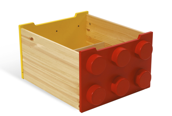 LEGO Storage Rolling Storage Box (Red and Yellow) (60030-1)