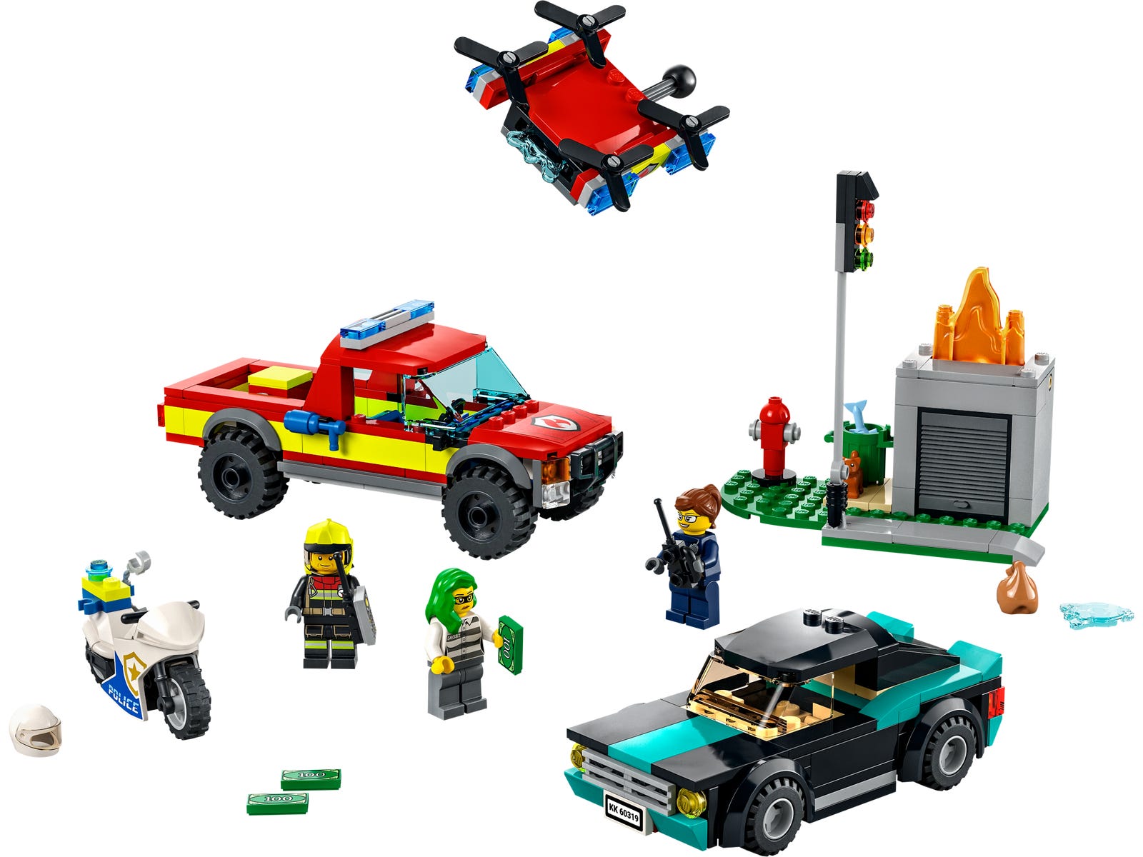 LEGO Fire Fire Rescue & Police Chase (60319-1)