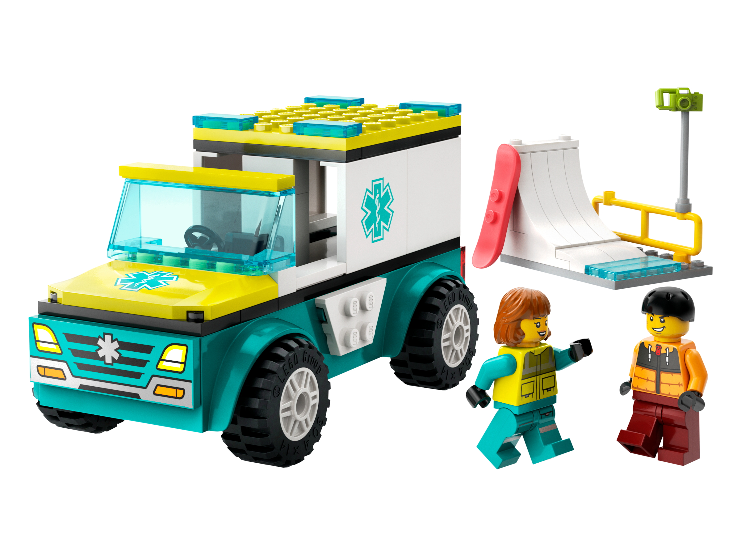 LEGO Hospital Emergency Ambulance and Snowboarder (60403-1)