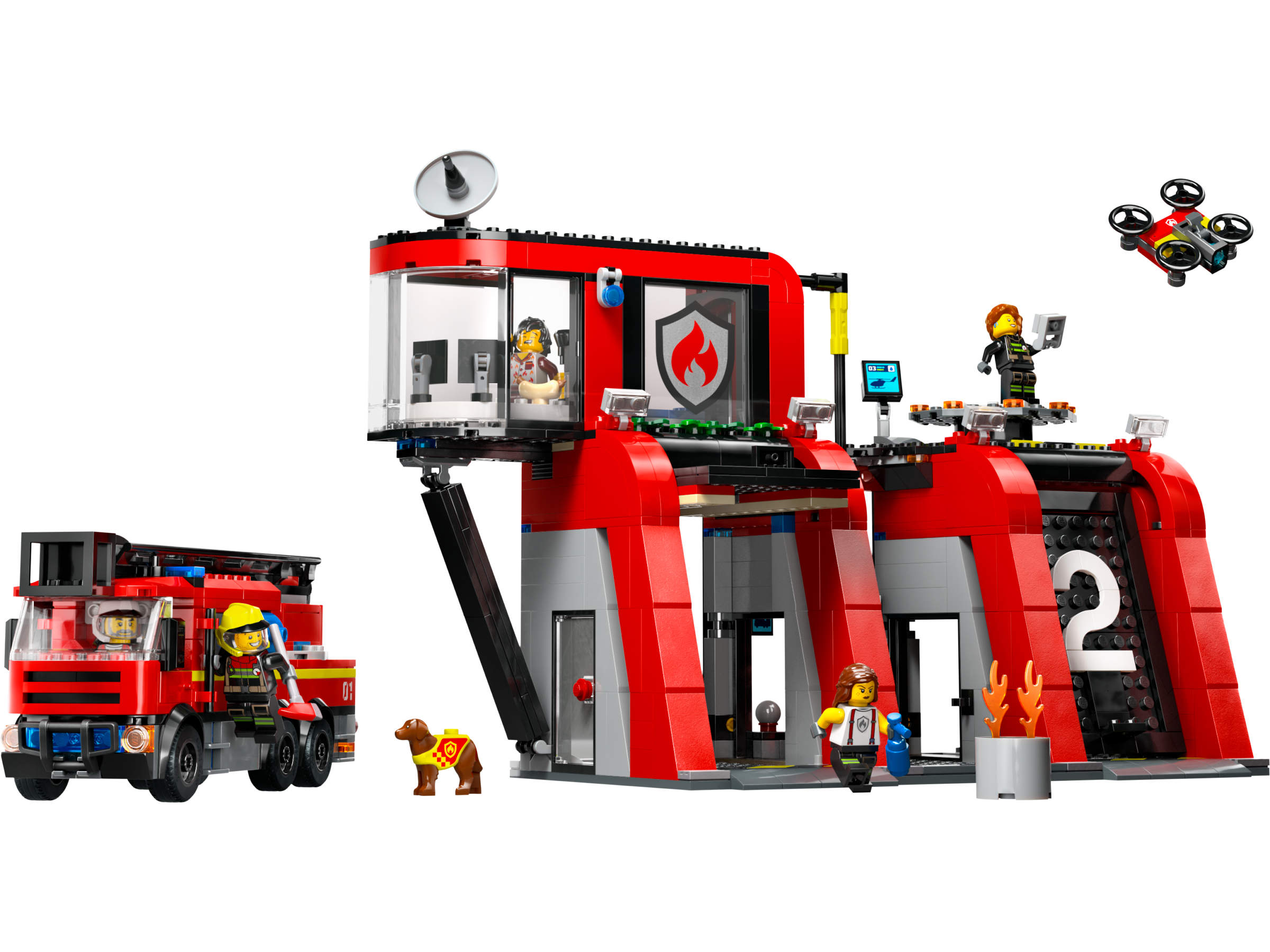 LEGO Fire Fire Station with Fire Truck (60414-1)