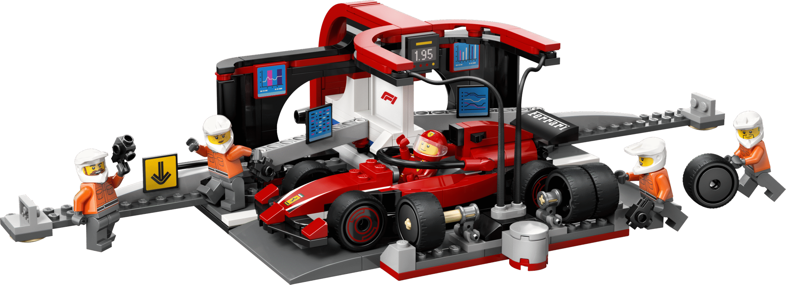 LEGO City F1 Pit Stop & Pit Crew with Ferrari Car (60443-1)