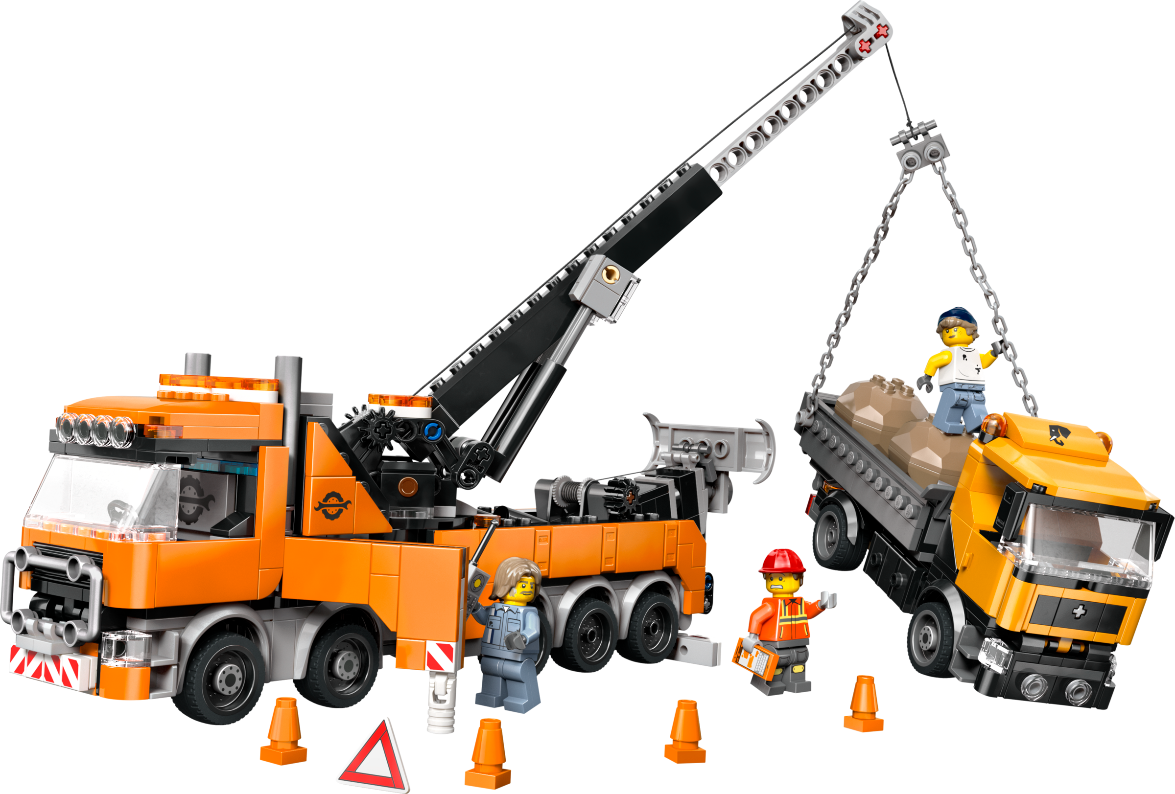 LEGO Construction Heavy-Duty Recovery Tow Truck with Crane (60467-1)