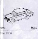LEGO HO 1:87 Vehicles 1:87 Fiat 1800 (605-3)