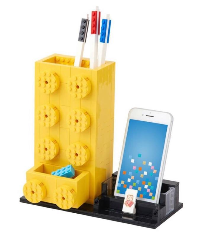 LEGO Promotional 60th Anniversary Yellow Pencil Pot (6258619-1)
