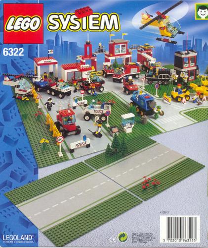 LEGO Town Jr. Straight Road Plates (6322-1)
