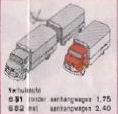 LEGO HO 1:87 Vehicles 1:87 Mercedes Truck/Trailer (652-1)